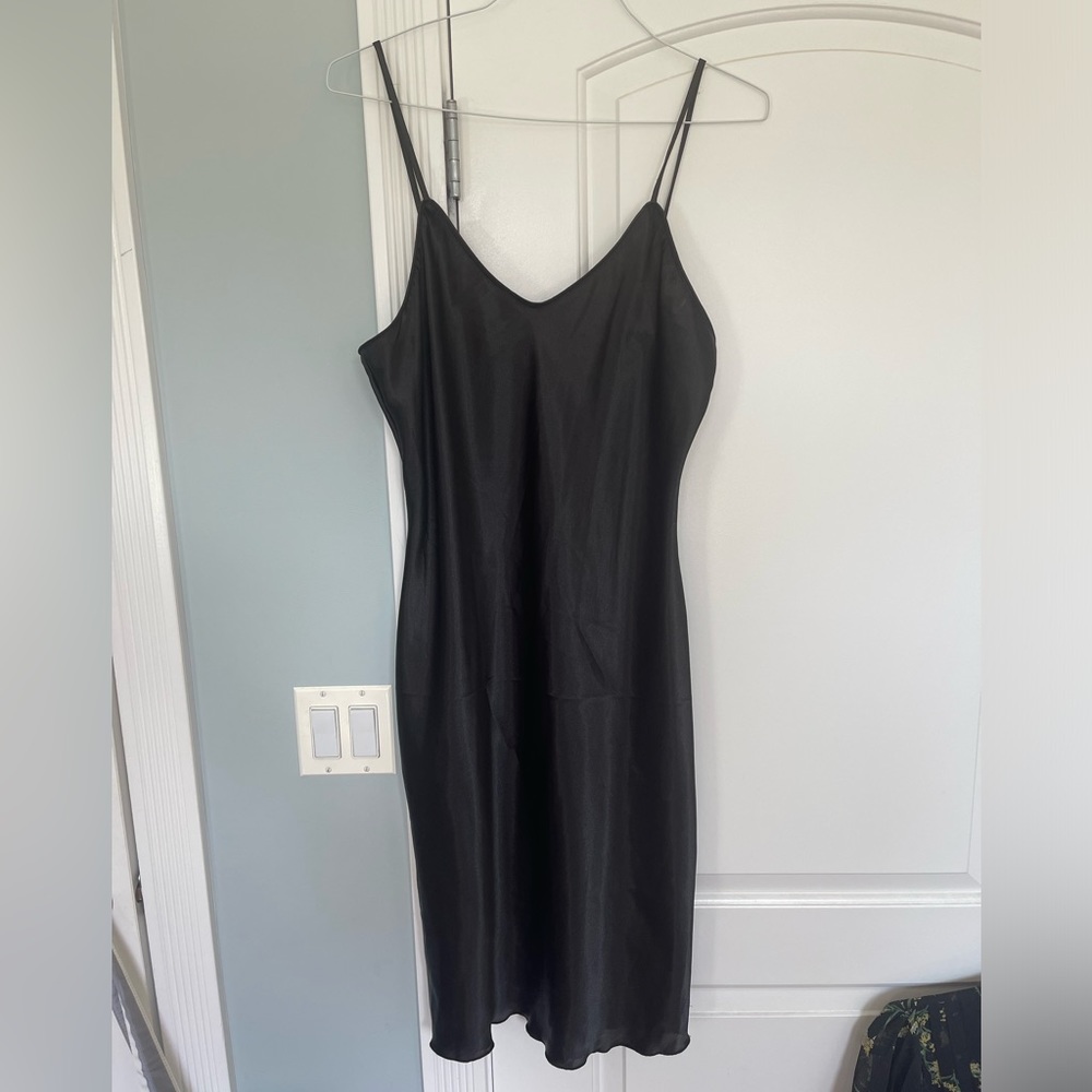 Bebe silk slip dress NWT